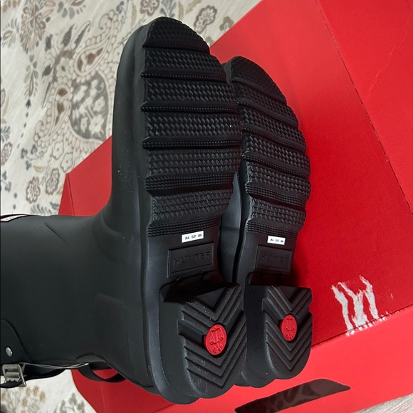 Hunter Wmn’s Original Short Boot, Black Sz 6 - Picture 4 of 7
